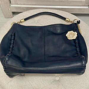 Elegant Black Leather Handbag